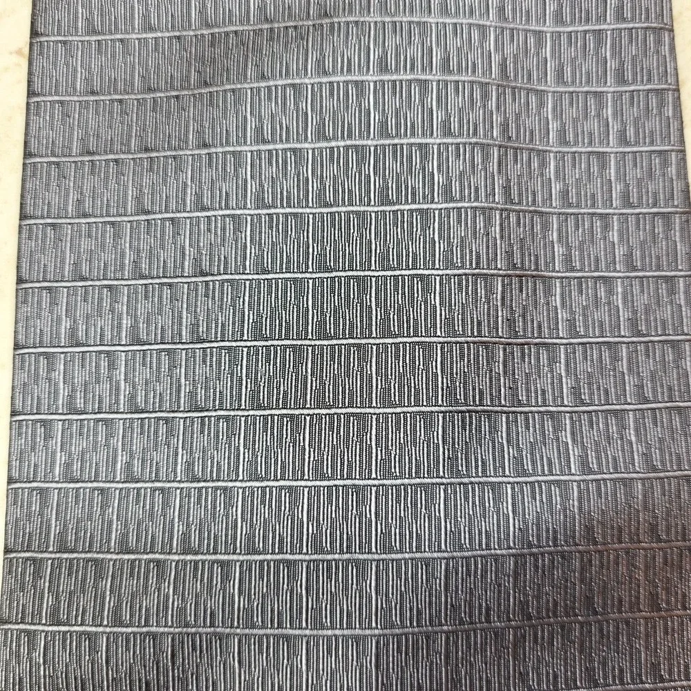 Franco Rossi  Italy Black White Abstract Textured Silk Pointed‎ Tie